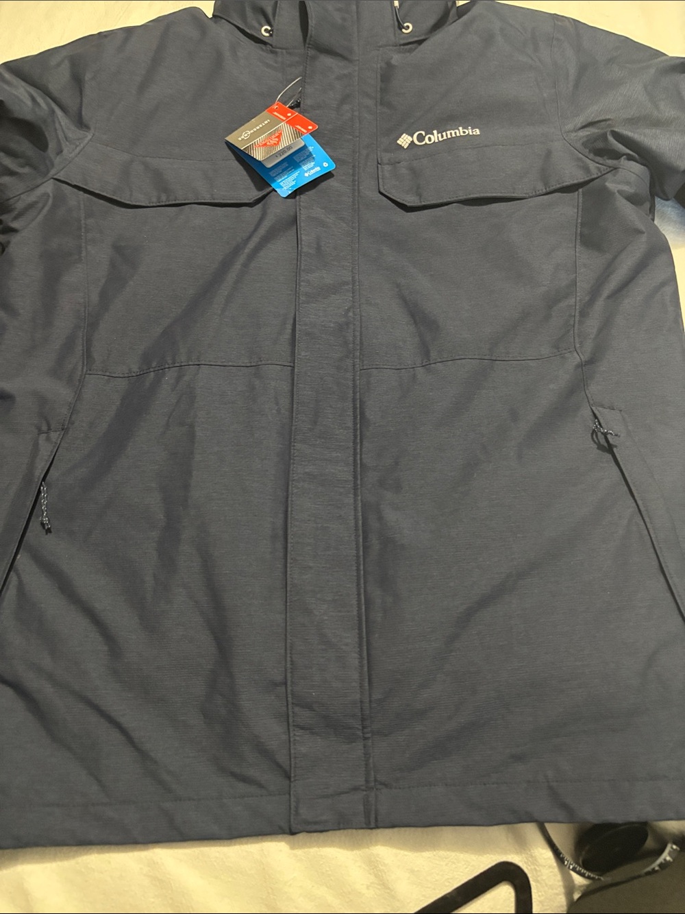 Columbia Men's Cloverdale Interchange Jacket Dark Navy Blue -M